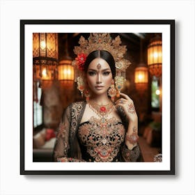 Asian Bride Art Print