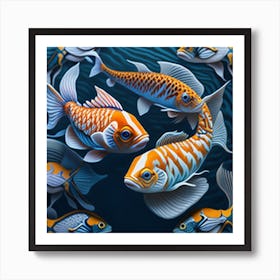 Koi Fish 3 Art Print