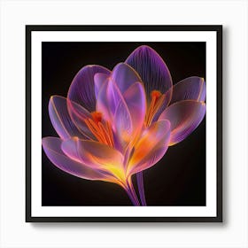 Crocus Flower Art Print