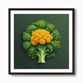 Cauliflower Florets 3 Art Print