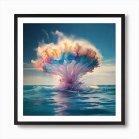 Explosion In The Ocean Art Print