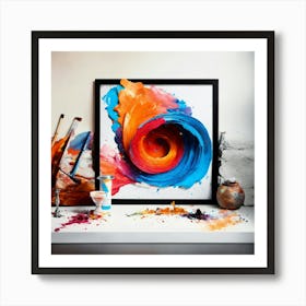 ((( Capture Dynamic Splashes Of Art In A Flying Fa (1) Art Print