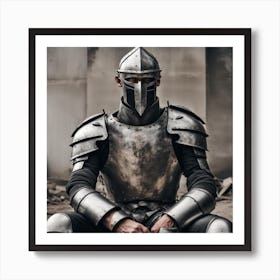 Knight In Armor Art Print