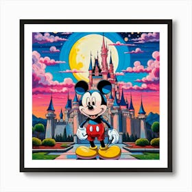 Mickey'S Castle Art Print