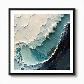 Abstract Of A Wave 4 Art Print