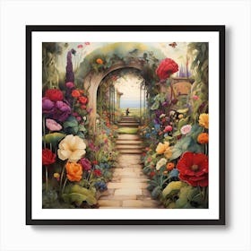 Garden Path 16 Art Print