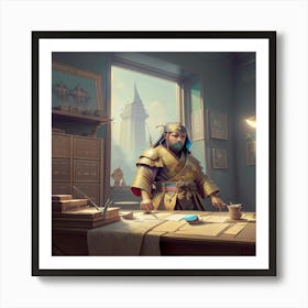 In The Office Art Print