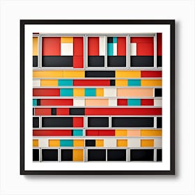 Abstract Geometric Pattern Art Art Print