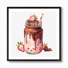 Strawberry Milkshake 26 Art Print