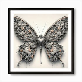 Dead Butterfly Art Art Print