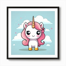 Cute Unicorn 361 Art Print