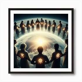 Circle Of Light 3 Art Print