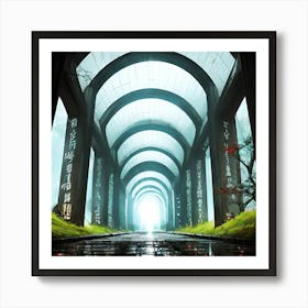 Tunnel Of Light Art Print