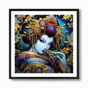 Creative Geisha Illustration 71 Poster