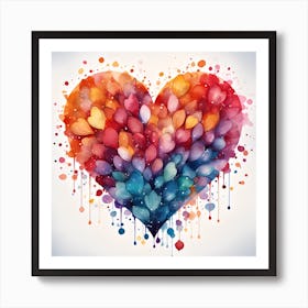 Watercolor Heart Art Print