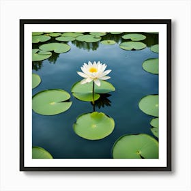 White Water Lily Art Print