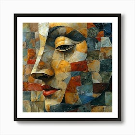 Buddha'S Face Art Print