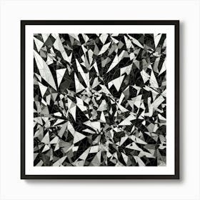 Black and White Abstract Art 162 Art Print