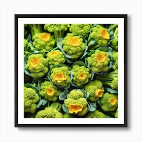 Broccoli At The Market Art Print