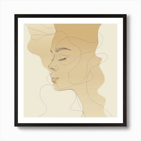 Portrait Of A Woman 10 - Minimal Line art,city wall art, colorful wall art, home decor, minimal art, modern wall art, wall art, wall decoration, wall print colourful wall art, decor wall art, digital art, digital art download, interior wall art, downloadable art, eclectic wall, fantasy wall art, home decoration, home decor wall, printable art, printable wall art, wall art prints, artistic expression, contemporary, modern art print, Art Print