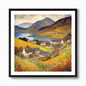 Scottish Village Art Print