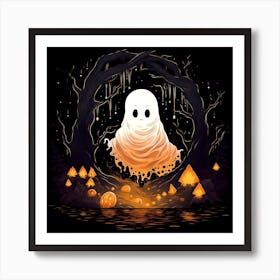 Ghost In The Woods 7 Art Print
