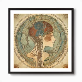 Nouveau Anatomy Series - 6 Art Print