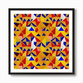 Abstract Triangles 5 Art Print