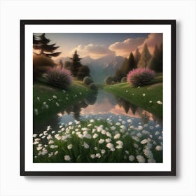 Peaceful Landscapes (62) Art Print