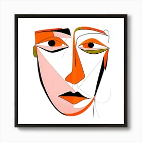 Face Modern Art 1 Art Print