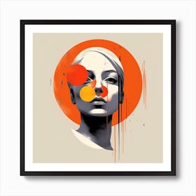 Abstract Portrait Of A Woman Art Print