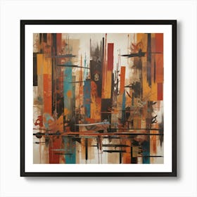 Abstract Cityscape 1 Art Print