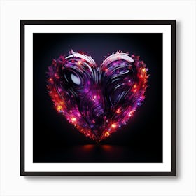 Abstract Heart Art Print