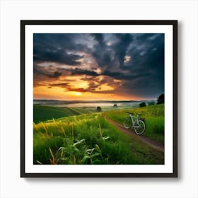 Sunset In The Countryside 18 Art Print