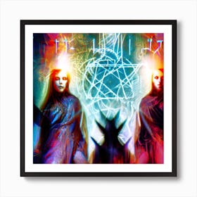 Abstract Photo Of Lilith, Lucifer And Hecate 4 Art Print