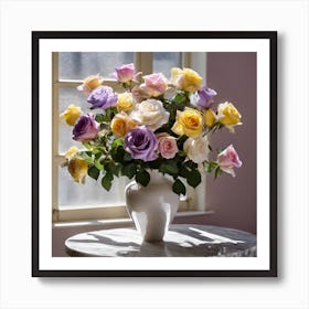 Rose Blooms Art Print