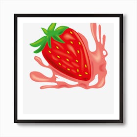 Strawberry lovers Art Print