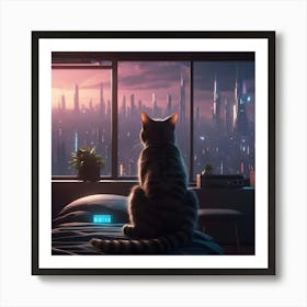 Future City View Art Print