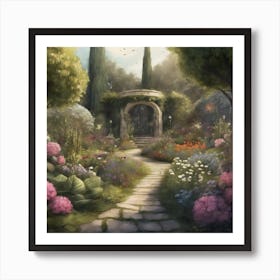 Into The Garden Art Print 2 Art Print