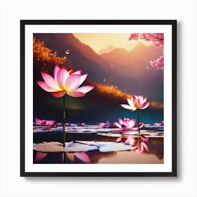 Lotus Flower 31 Art Print