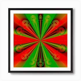 Psychedelic Art Abstract Fractal Modern Art Print