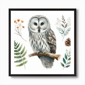 Great Grey Owl 3 Art Print