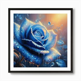 Blue Rose 3 Art Print