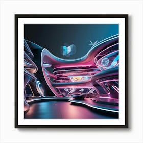 Futuristic Interior Design 2 Poster