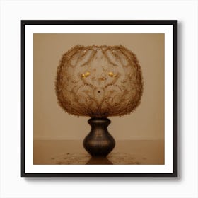 Gold Lamp Art Print