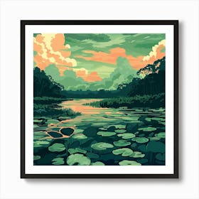 Lily Pond Art Print