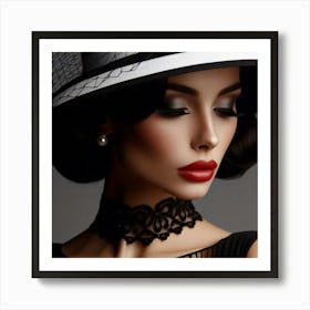 Lady In A Hat Art Print