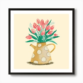 Tulips in the Teapot Art Print