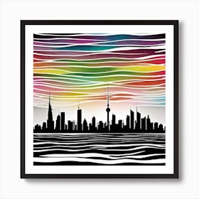 Toronto Skyline 1 Art Print