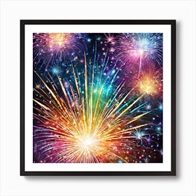 Fireworks In The Sky 20 Art Print